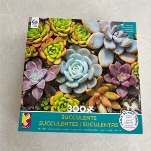 Ceaco Succulents Puzzle - 300 Piece Jigsaw Brand New Florals Craft Garden